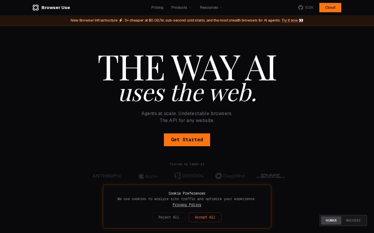 Browser Use screenshot