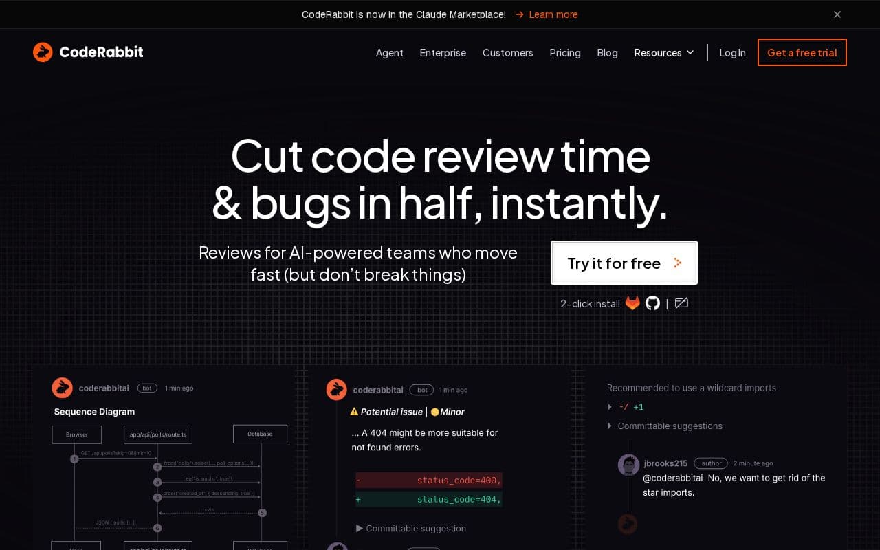 CodeRabbit screenshot