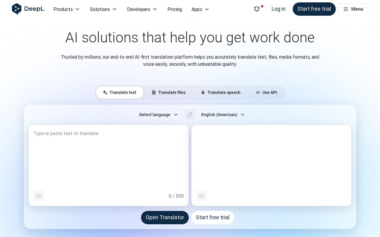 DeepL screenshot