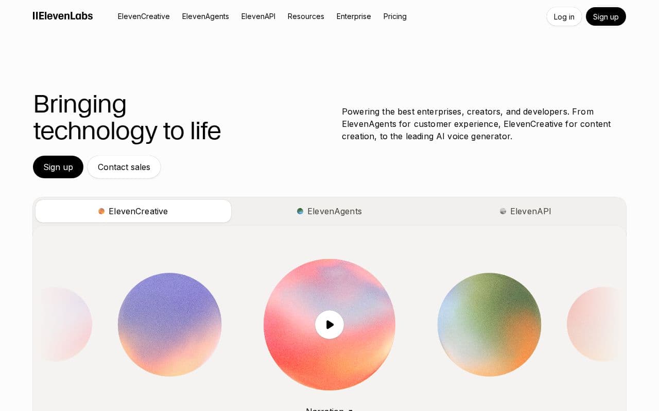 ElevenLabs screenshot