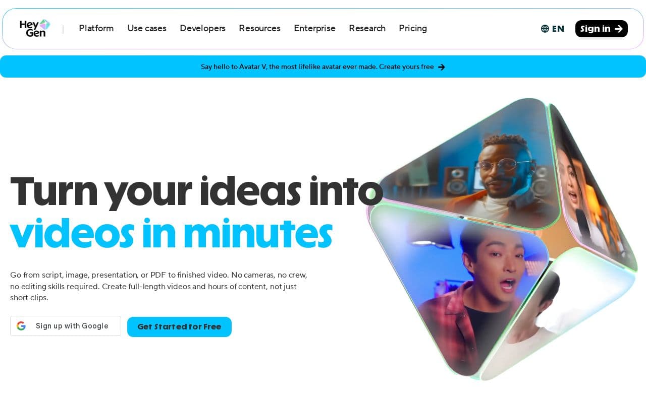 HeyGen screenshot