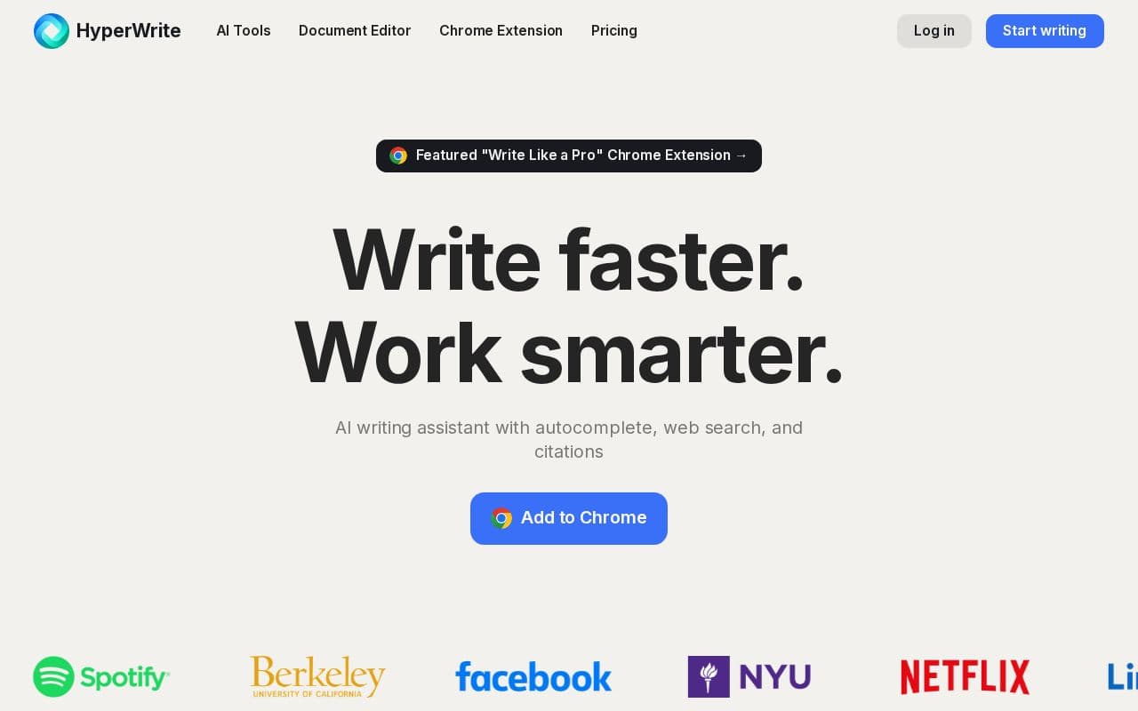 HyperWrite screenshot