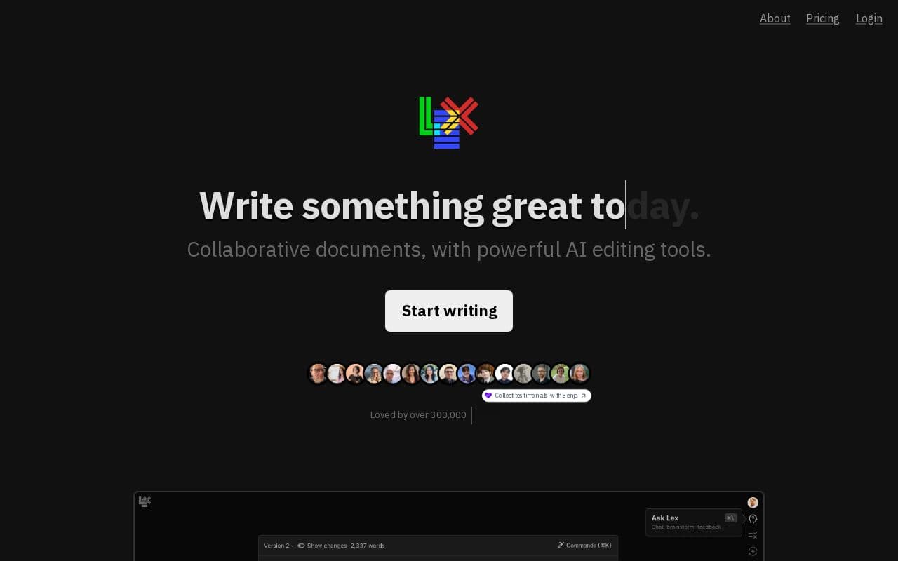 Lex screenshot