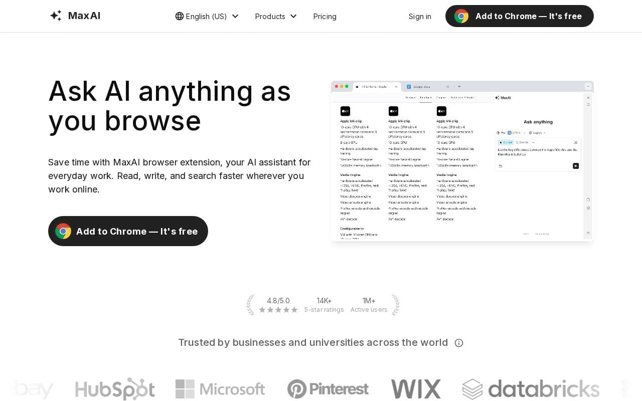 MaxAI screenshot