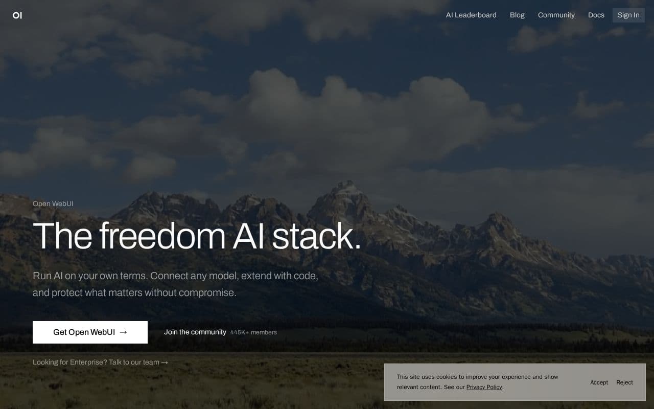 Open WebUI screenshot