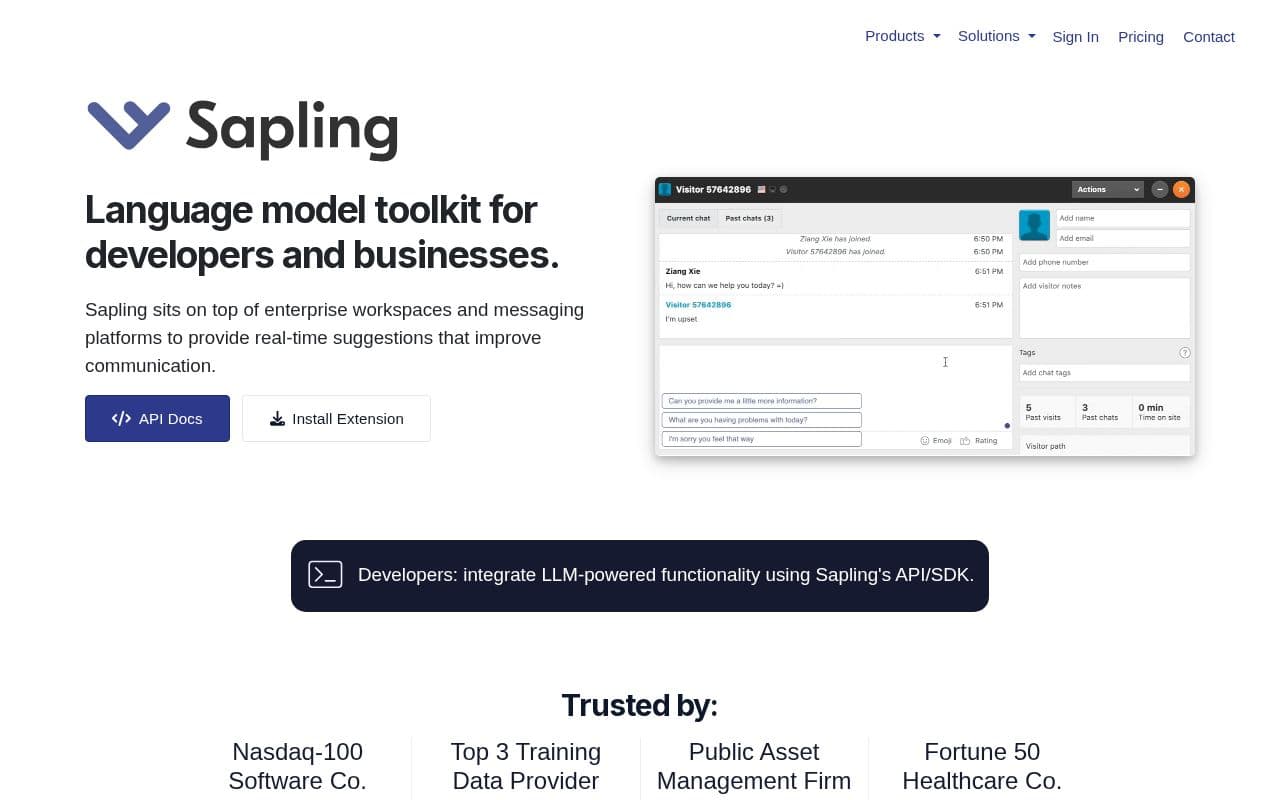 Sapling screenshot