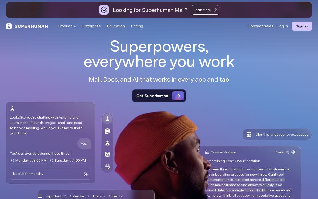 Superhuman screenshot