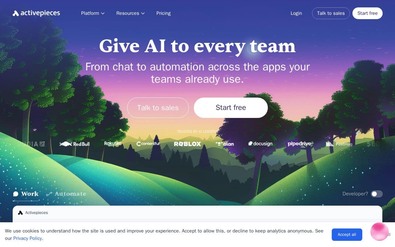 Activepieces screenshot