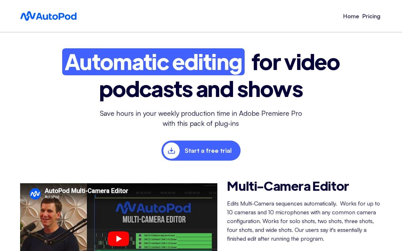 AutoPod screenshot