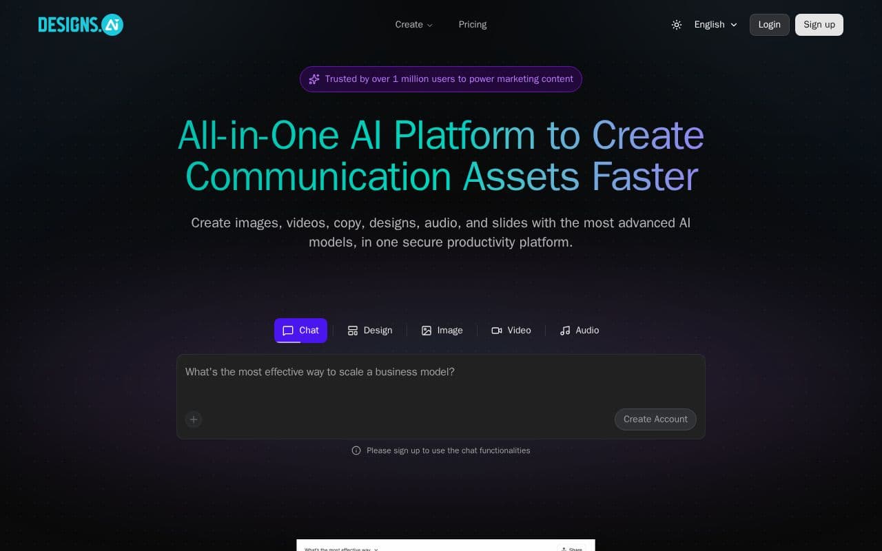 Designs.ai screenshot