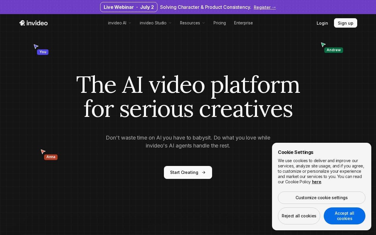 InVideo AI screenshot