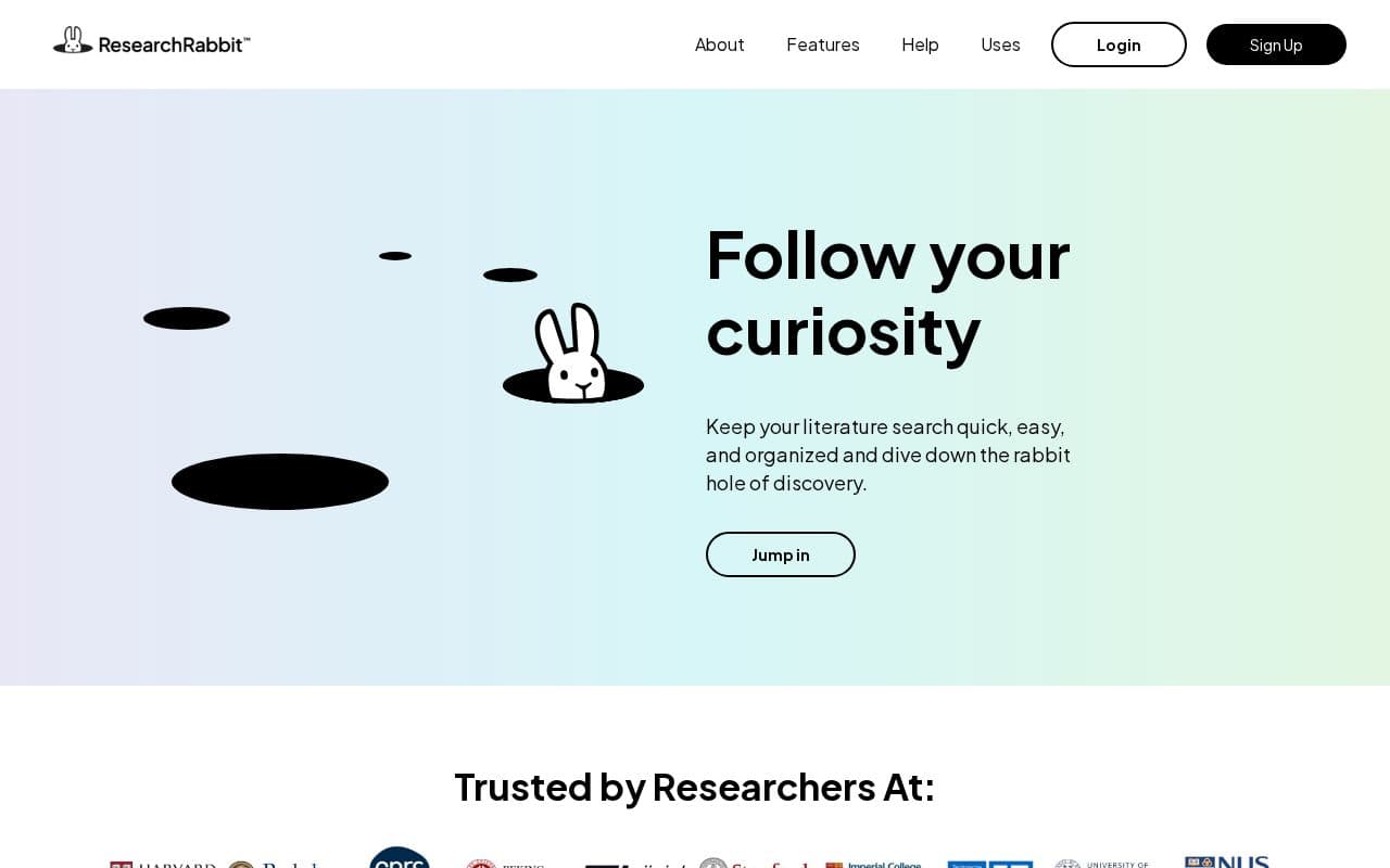 Research Rabbit screenshot