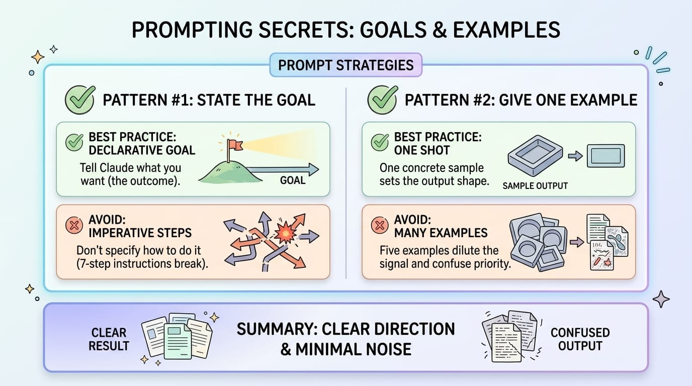 Prompts #1 & #2: State the Goal / Give One Example