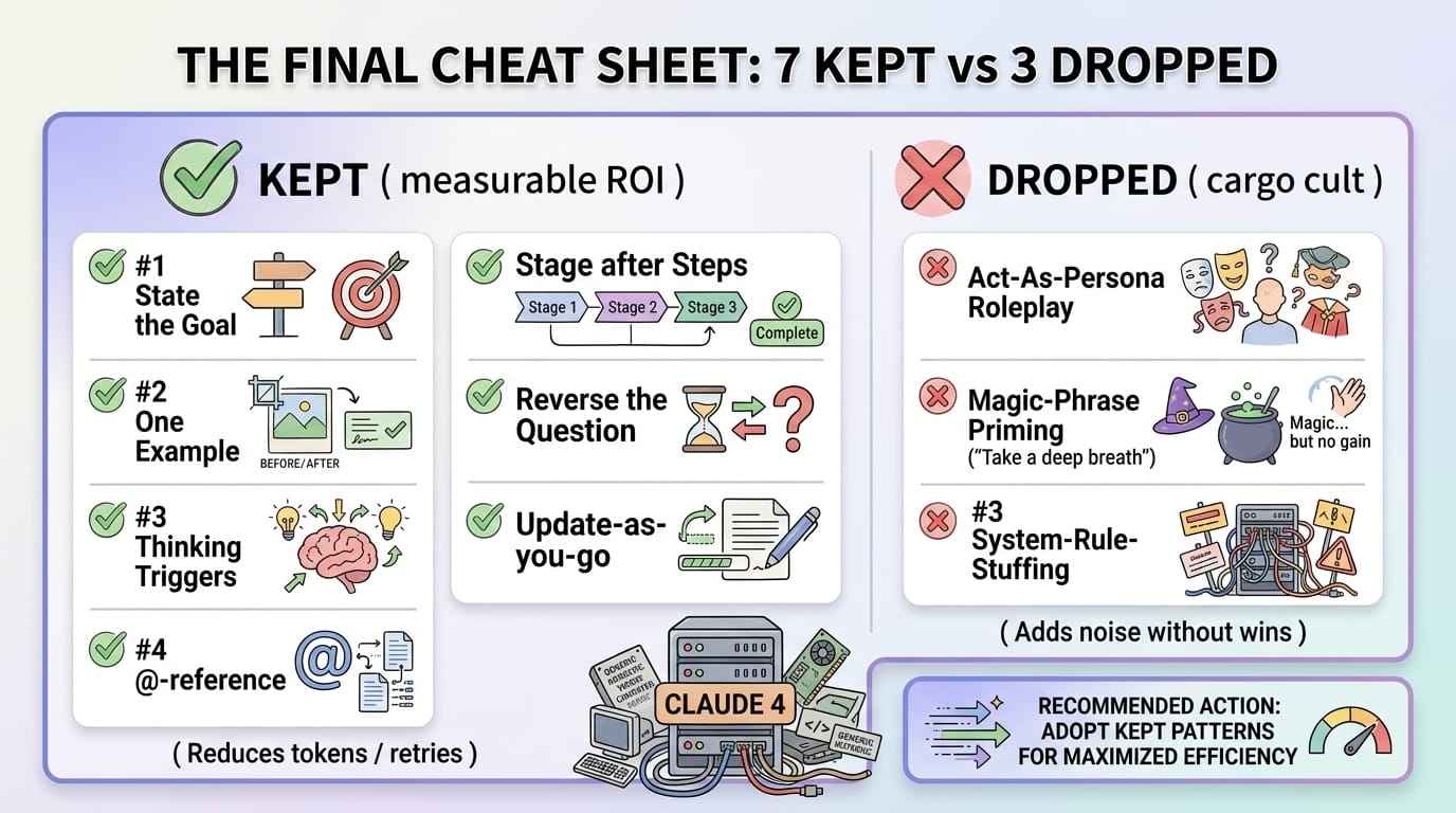 7 Kept vs 3 Dropped: The Final Cheat Sheet