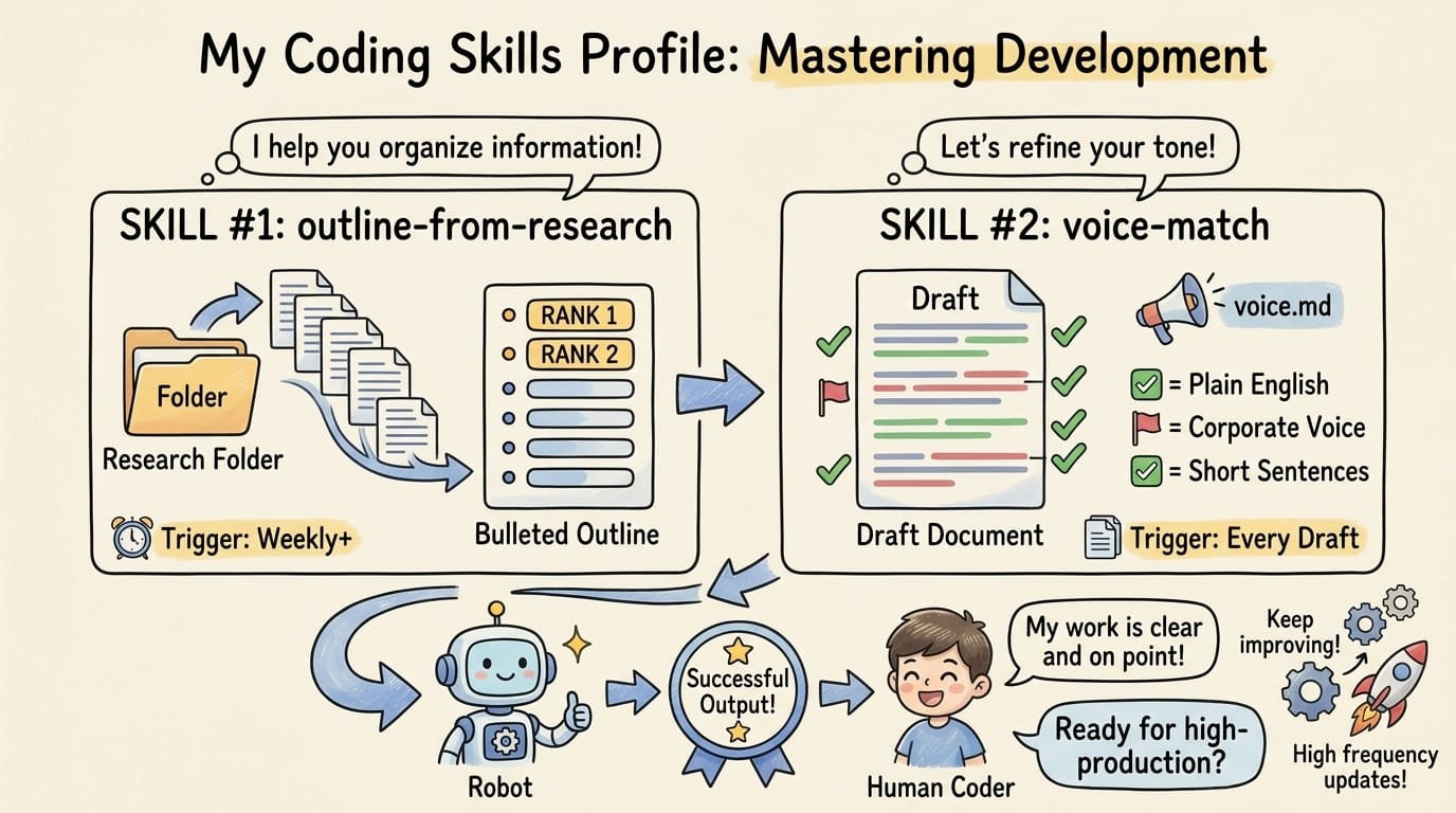 Skills #1 & #2: outline-from-research + voice-match