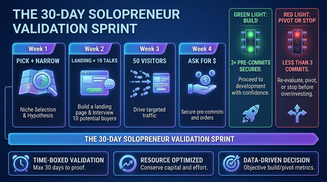 The 30-Day Solopreneur Validation Sprint