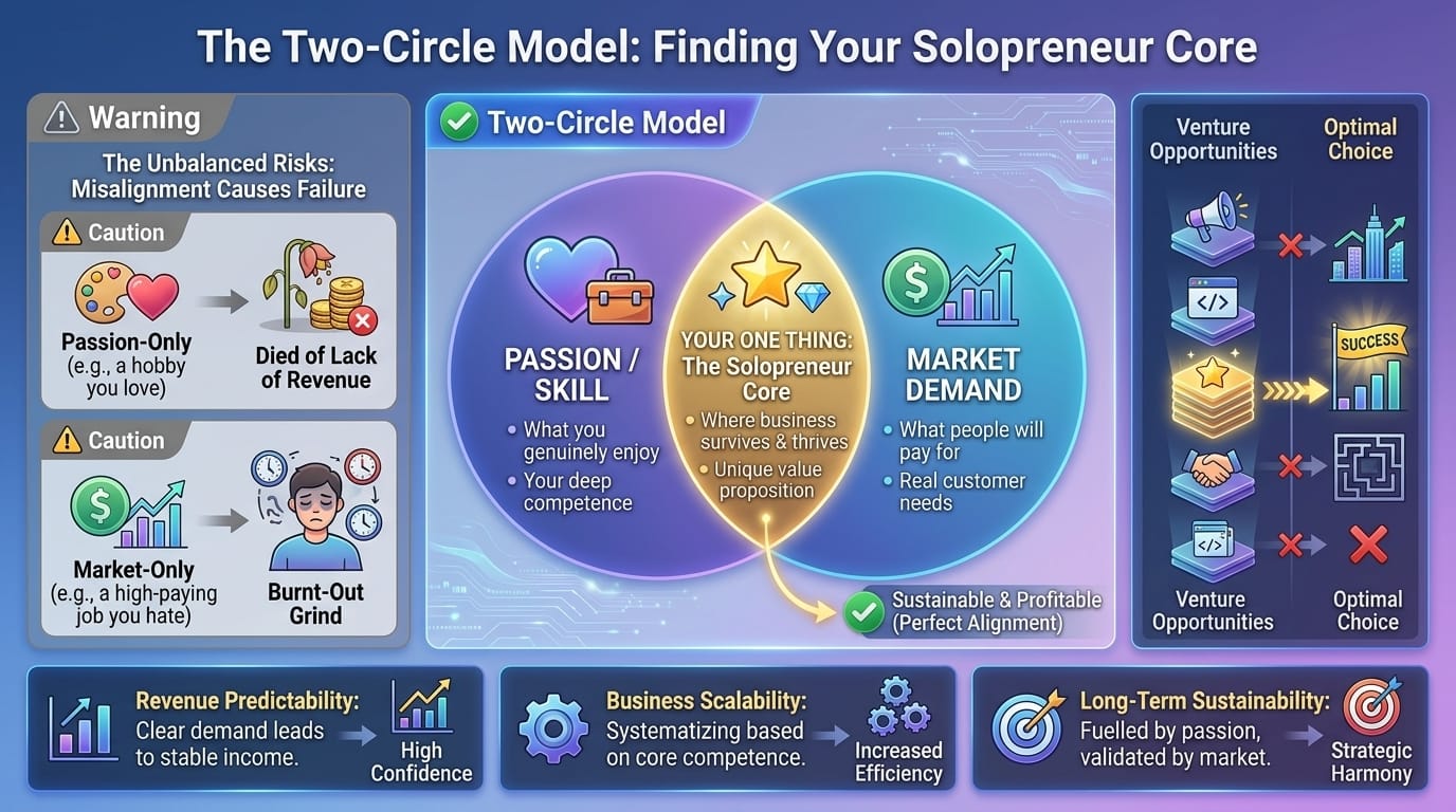 The Two-Circle Model: Passion × Market Demand